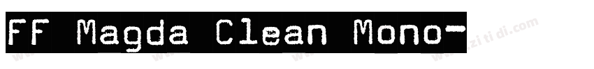FF Magda Clean Mono字体转换